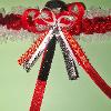 Red and Black Sparkle Garter