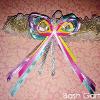 Gold Glitter Multicolor Garter with no charm