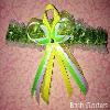 Lime Glitter Garter