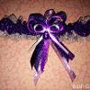All Purple Glitter Garter