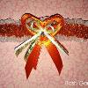Orange Glitter Garter