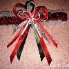 Red and Black Glitter Garter